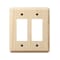 Amerelle Wall Plate, Number of Gangs: 2 gang Wood, Unfinished Finish, Beige 401RR - alternate 1